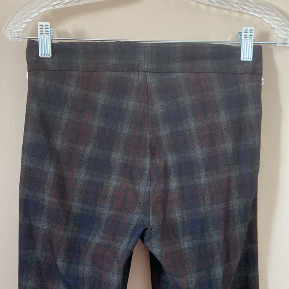 Avenue Montaigne- Leo Cropped Flare Plaid Pants - Picture 7 of 9